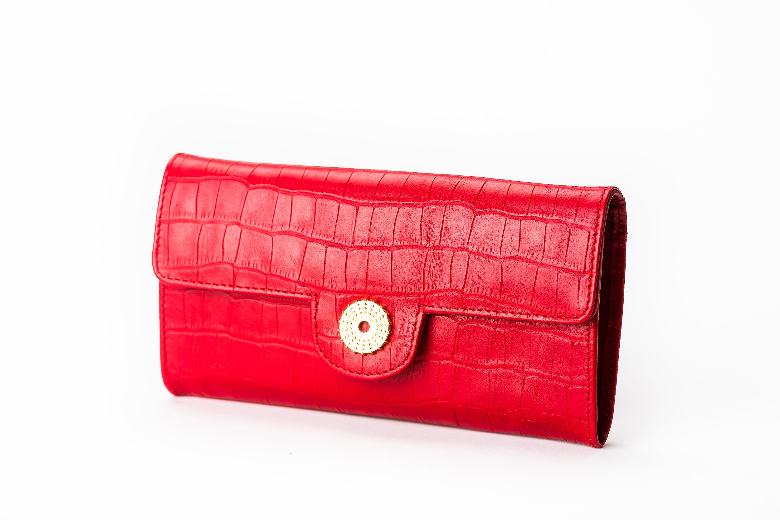 The Sultan Wallet - Red Embossed
