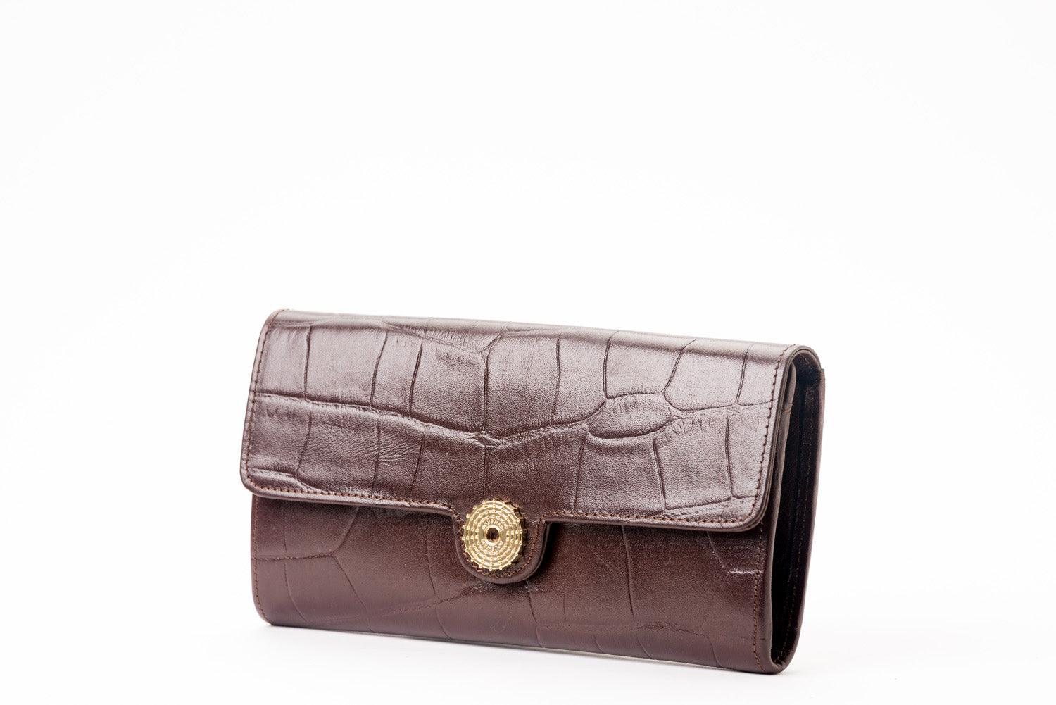 The Sultan Wallet - Brown Embossed