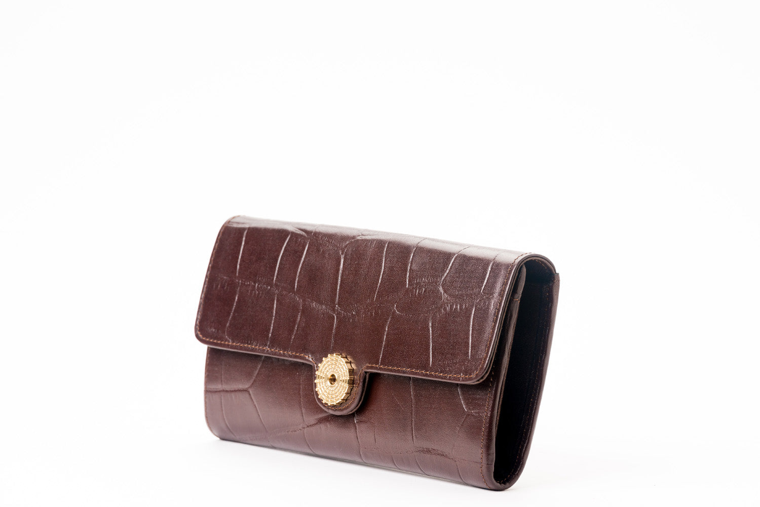 The Sultan Wallet - Brown Embossed