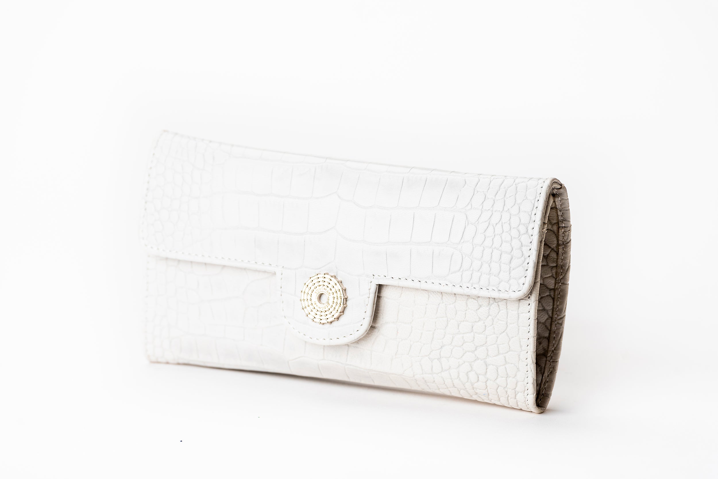 The Sultan Wallet - White Embossed