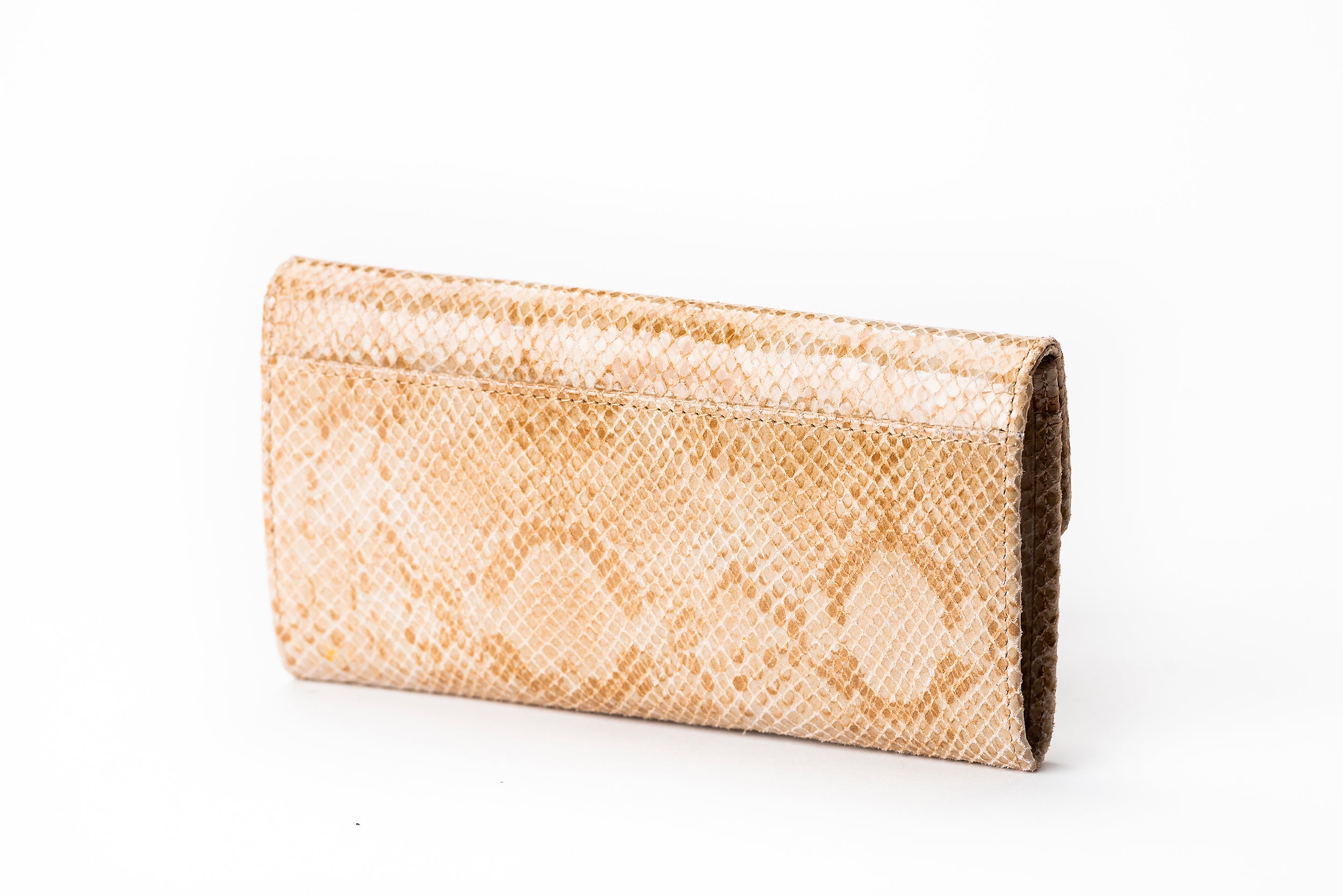 The Sultan Wallet - Printed Beige White