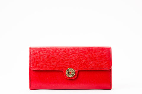 The Sultan Wallet - Red Embossed