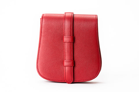 Nafa Belt Bag - Red Embossed